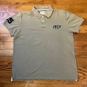 Vintage- JNCO Men’s Grey Polo Shirt Sz XXL
